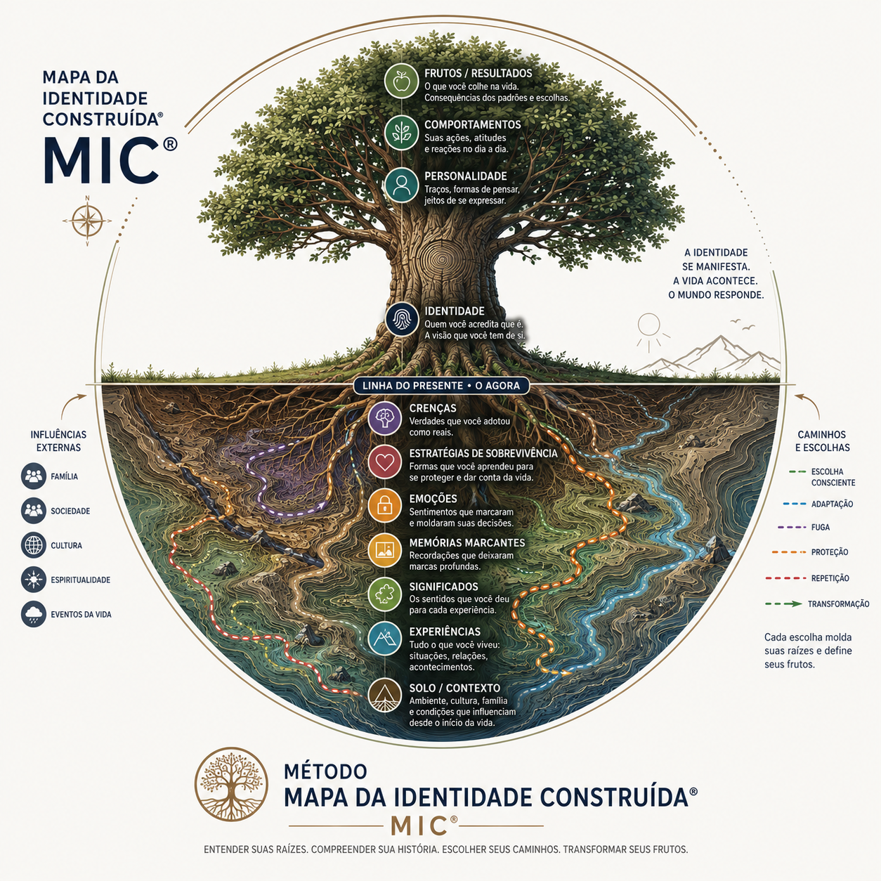 Árvore do Método Mapa da Identidade Construída®